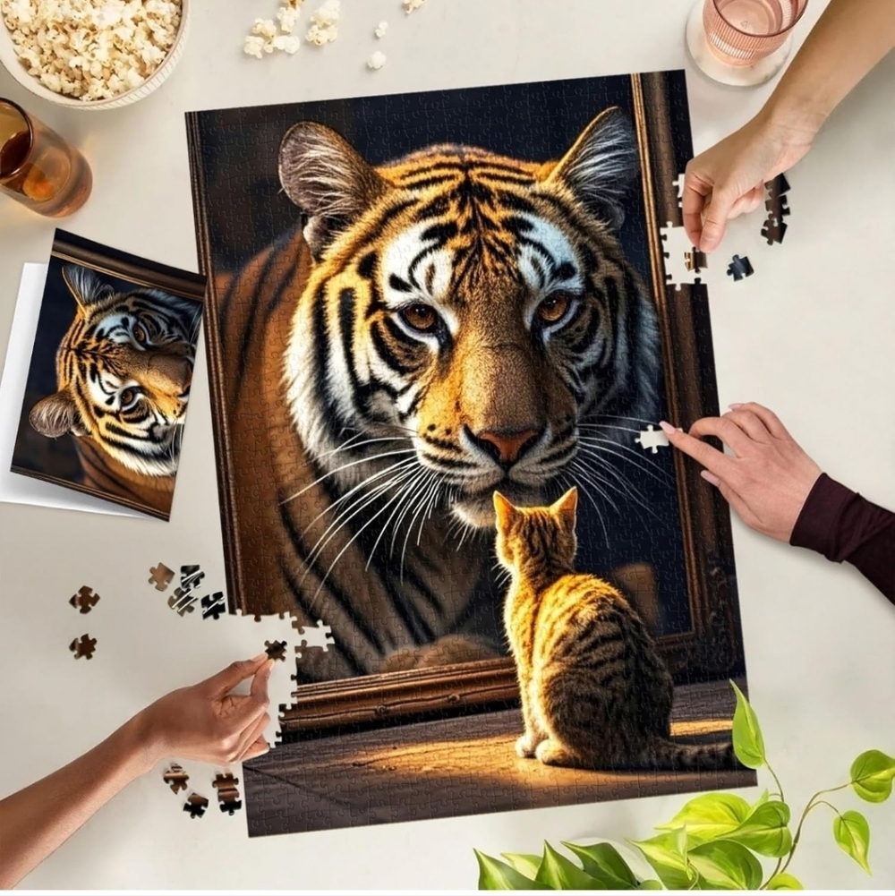 Feline Majesty Jigsaw Puzzle, 1000 Piece Puzzle for Adults Game Night